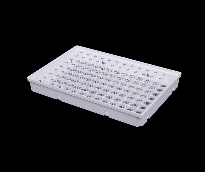 0.2ml 96孔 PCR板（透明，半裙边，ABI）