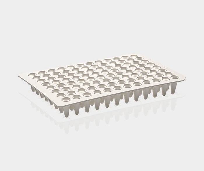 0.1ml 96孔 PCR板（白色，无裙边）